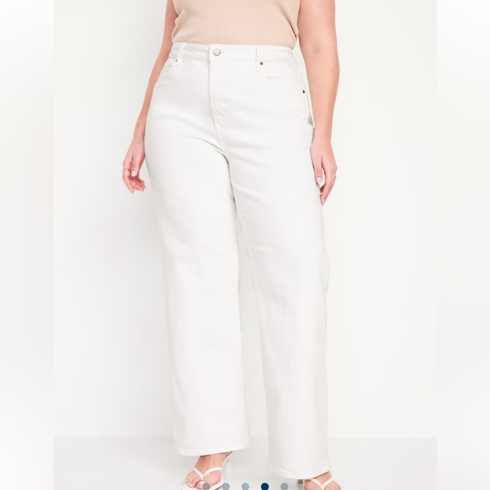Old navy extra high rise sky-high wide leg size 14